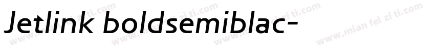 Jetlink boldsemiblac字体转换